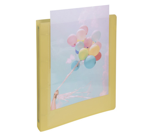 Classeur 4 anneaux 30mm polypropylène Kreacover Pastel - A4 Maxi