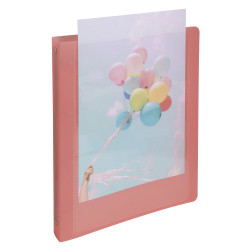 Classeur 4 anneaux 30mm polypropylène Kreacover Pastel - A4 Maxi