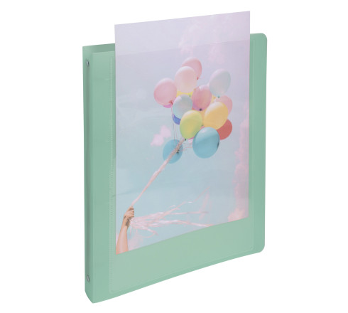 Classeur 4 anneaux 30mm polypropylène Kreacover Pastel - A4 Maxi