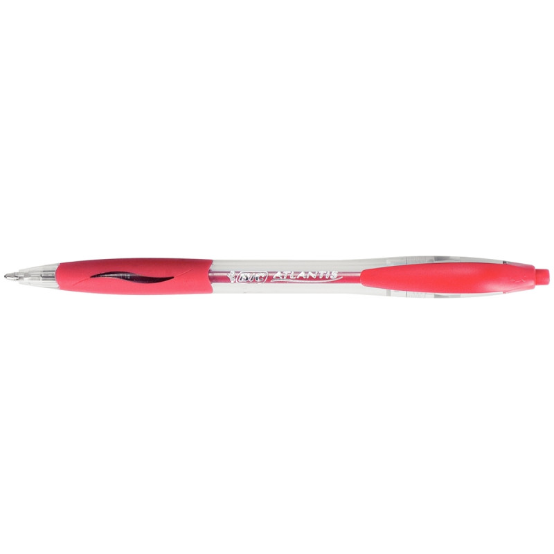 Stylo Atlantis rétractable rouge