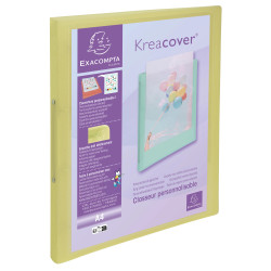 Classeur 2 anneaux 15mm polypropylène Kreacover Pastel - A4