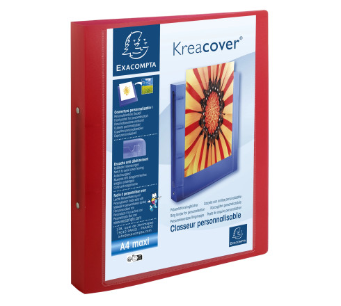 Classeur 2 anneaux 30mm polypropylène chromaline 7/10e Krea Cover - A4 maxi