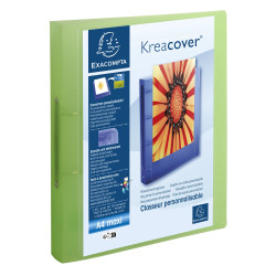 Classeur 2 anneaux 30mm polypropylène chromaline 7/10e Krea Cover - A4 maxi