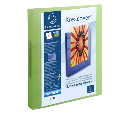 Classeur 2 anneaux 30mm polypropylène chromaline 7/10e Krea Cover - A4 maxi
