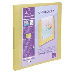 Classeur 2 anneaux 30mm polypropylène Kreacover Pastel - A4