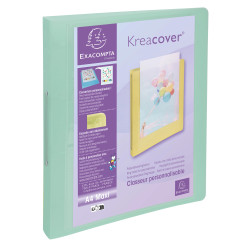 Classeur 2 anneaux 30mm polypropylène Kreacover Pastel - A4