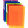 Carton de 30 chemises 3 rabats à élastiques COLOR FRESH en polypropylè