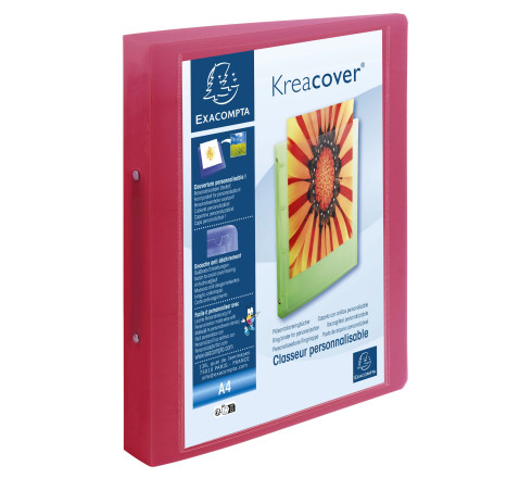 Classeur 2 anneaux 30mm polypropylène chromaline 10/10e Krea Cover - A4 maxi