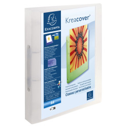 Classeur 2 anneaux 30mm polypropylène chromaline 10/10e Krea Cover - A4 maxi