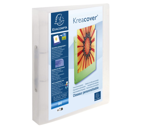 Classeur 2 anneaux 30mm polypropylène chromaline 10/10e Krea Cover - A4 maxi