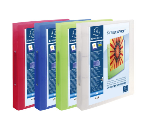 Classeur 2 anneaux 30mm polypropylène chromaline 10/10e Krea Cover - A4 maxi