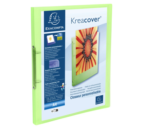 Classeur 2 anneaux 15mm polypropylène chromaline 5/10e Krea Cover - A4
