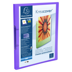 Classeur 2 anneaux 15mm polypropylène chromaline 5/10e Krea Cover - A4
