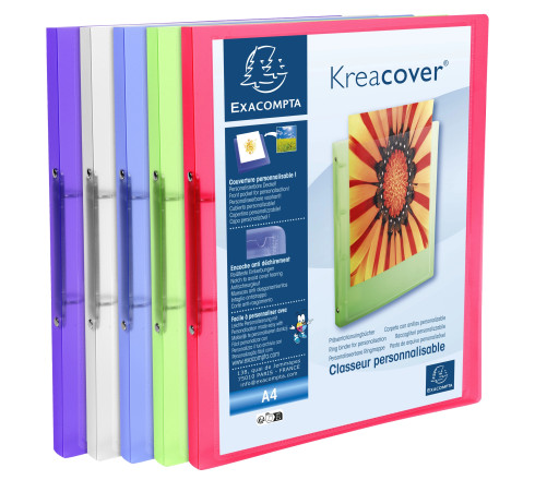 Classeur 2 anneaux 15mm polypropylène chromaline 5/10e Krea Cover - A4