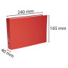 Classeur rembordé polypropylène avec intercalaires pour fiches bristol 148x210 2 anneaux 25mm