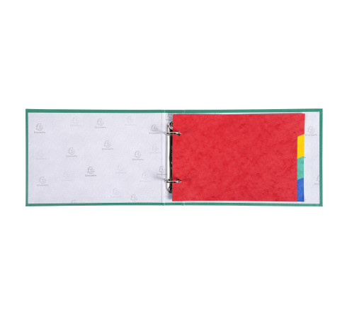 Classeur rembordé polypropylène avec intercalaires pour fiches bristol 148x210 2 anneaux 25mm