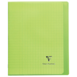 Piqûre 96 pages KOVERBOOK, format 17x22 cm, seyès 90g, couverture poly