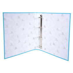 Classeur rembordé polypropylène dos arrondi 4 anneaux ronds 30mm