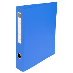 Classeur rembordé PVC 4 anneaux en D de 40mm en 3ème de couverture - A4 maxi