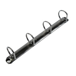 Classeur rembordé PVC 4 anneaux en D de 40mm en 3ème de couverture - A4 maxi