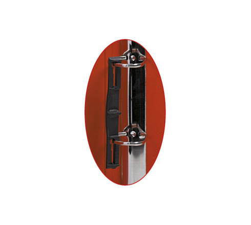 Classeur rembordé PVC 4 anneaux en D de 40mm en 3ème de couverture - A4 maxi
