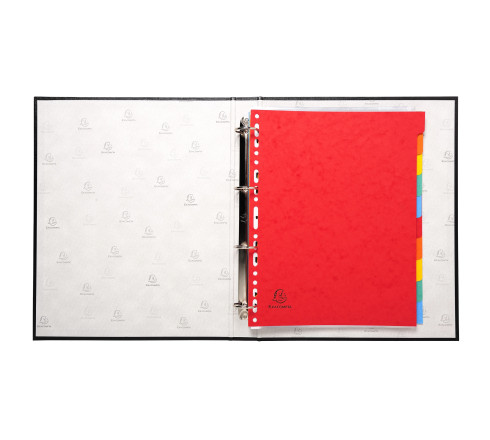 Classeur rembordé PVC 4 anneaux 30mm - A4 maxi 24x32cm