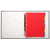 Classeur rembordé PVC 4 anneaux 30mm - A4 maxi 24x32cm