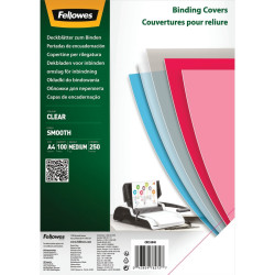 Paquet de 100 couvertures PET lisse incolore épaisseur 25/100ème forma