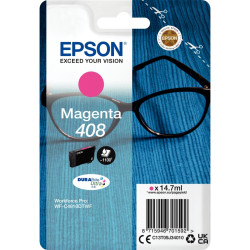 Epson LUNETTES / 408 cartouche jet d'encre magenta authentique (T07U34