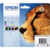 Epson GUÉPARD lot 4 cartouches jet d'encre noire, cyan, magenta et jau