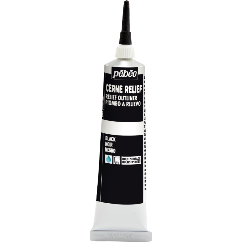 Tube à canule cerne relief 37 ml noir