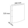 Classeur A4 2 anneaux 30mm Iderama