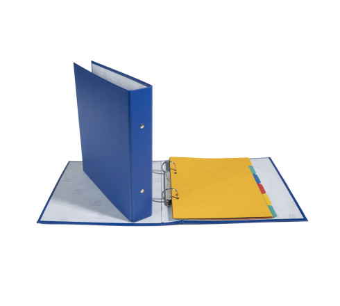 Classeur rembordé polypropylène format ecolier 2 anneaux 25mm - 230x215mm