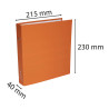 Classeur rembordé polypropylène format ecolier 2 anneaux 30mm - 230x215mm