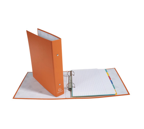 Classeur rembordé polypropylène format ecolier 2 anneaux 30mm - 230x215mm