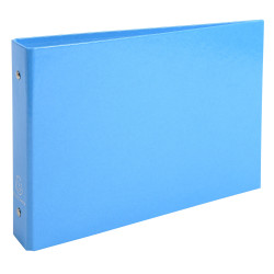 Classeur rigide rembordé pour fiches bristol 125x200mm 2 anneaux 25mm Iderama