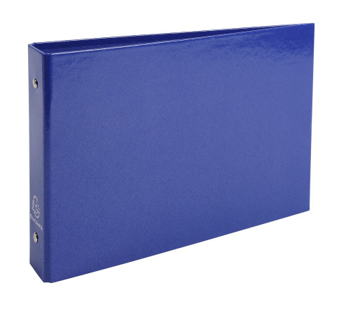 Classeur rigide rembordé pour fiches bristol 125x200mm 2 anneaux 25mm Iderama