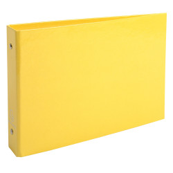 Classeur rigide rembordé pour fiches bristol 125x200mm 2 anneaux 25mm Iderama