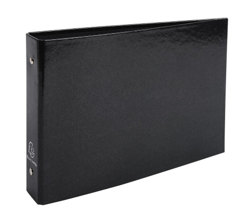 Classeur rigide rembordé pour fiches bristol 125x200mm 2 anneaux 25mm Iderama