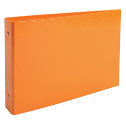 Classeur rigide rembordé pour fiches bristol 125x200mm 2 anneaux 25mm Iderama