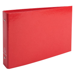 Classeur rigide rembordé pour fiches bristol 125x200mm 2 anneaux 25mm Iderama