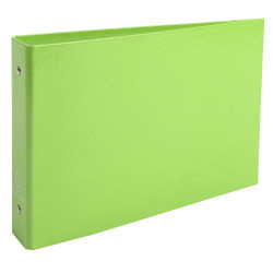 Classeur rigide rembordé pour fiches bristol 125x200mm 2 anneaux 25mm Iderama