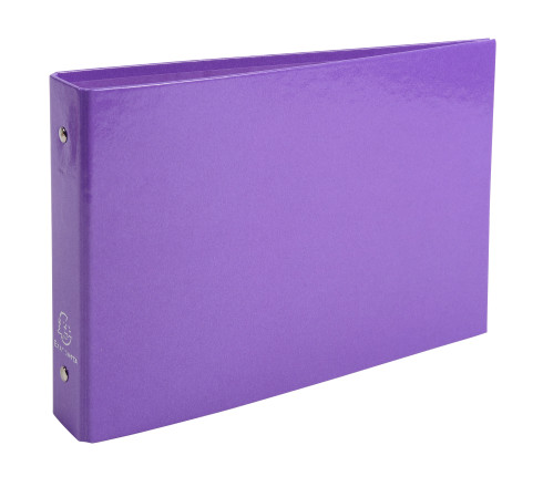 Classeur rigide rembordé pour fiches bristol 125x200mm 2 anneaux 25mm Iderama