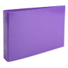 Classeur rigide rembordé pour fiches bristol 125x200mm 2 anneaux 25mm Iderama