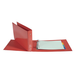 Classeur rigide rembordé pour fiches bristol 125x200mm 2 anneaux 25mm Iderama