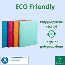 Classeur 2 anneaux 15mm polypropylène recyclé Maïa - A4