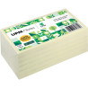 Lot de 6 blocs repositionnables 75x125mm. Coloris jaune