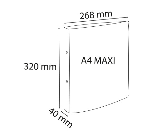 Classeur 2 anneaux 30mm polypropylène recyclé Maïa - A4