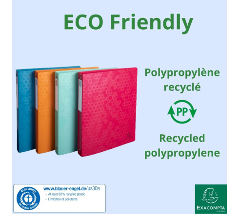 Classeur 2 anneaux 30mm polypropylène recyclé Maïa - A4