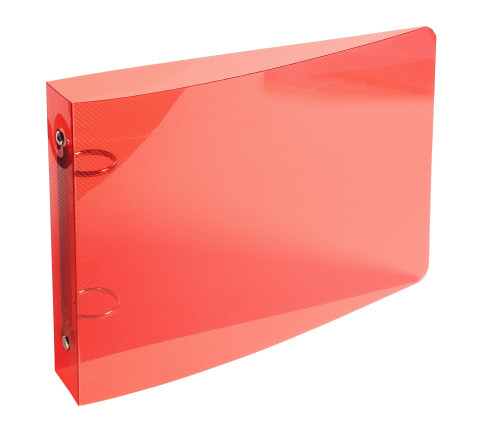 Classeur pour fiches bristol 100x150 2 anneaux 25mm polypropylène Crystal colours